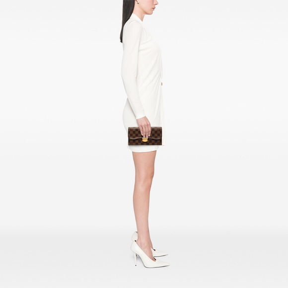 Pre-Loved Louis Vuitton Damier Ebene Sistina Portefeuille Wallet - Picture 7 of 7